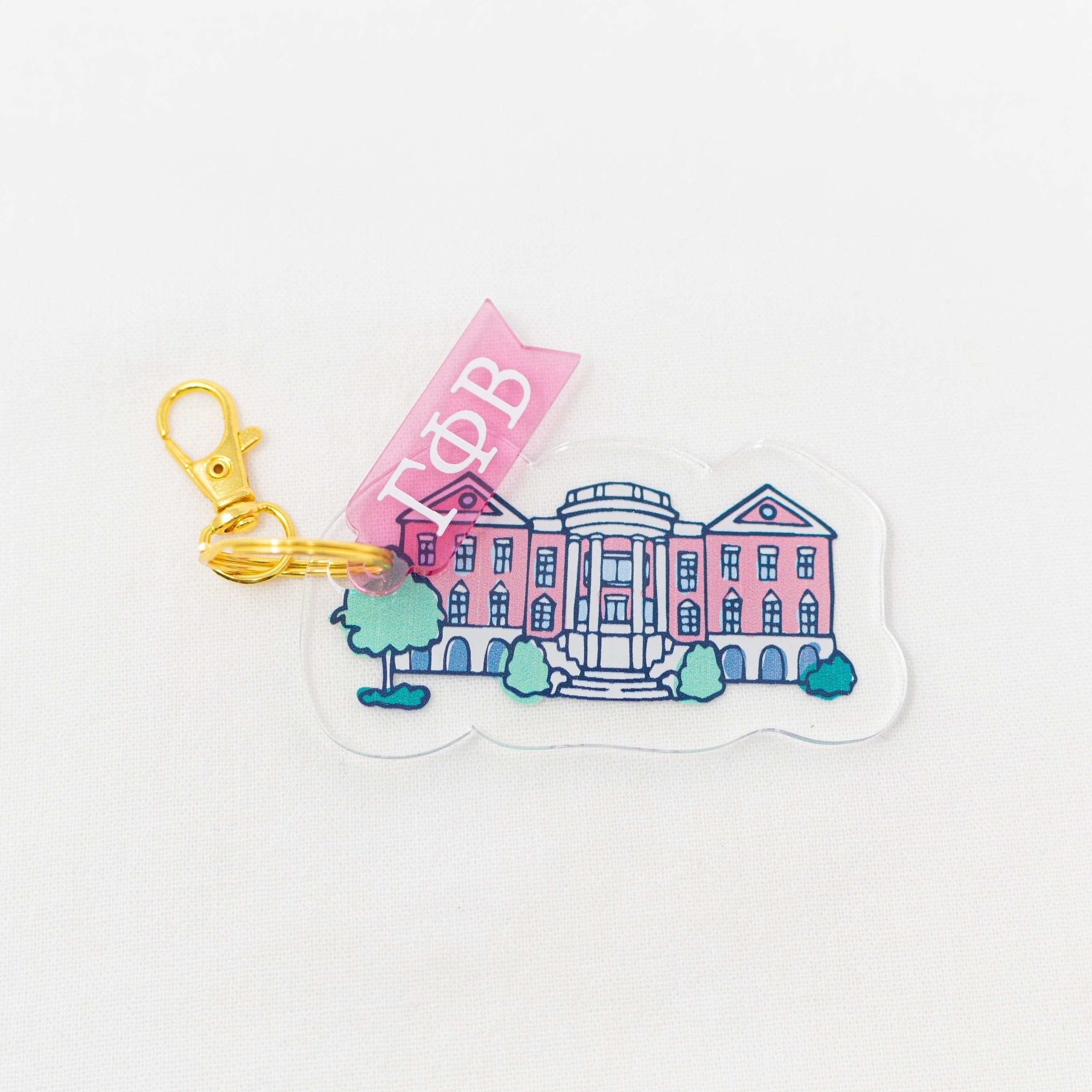 Sorority Acrylic House Keychains