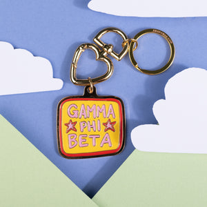 Sorority Travel Enamel Keychain