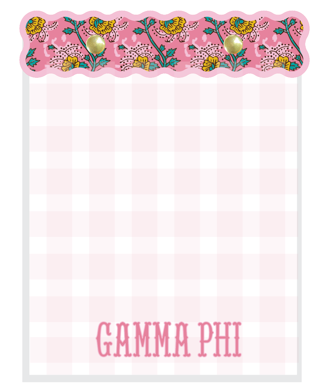 Block Print Sorority Notepads