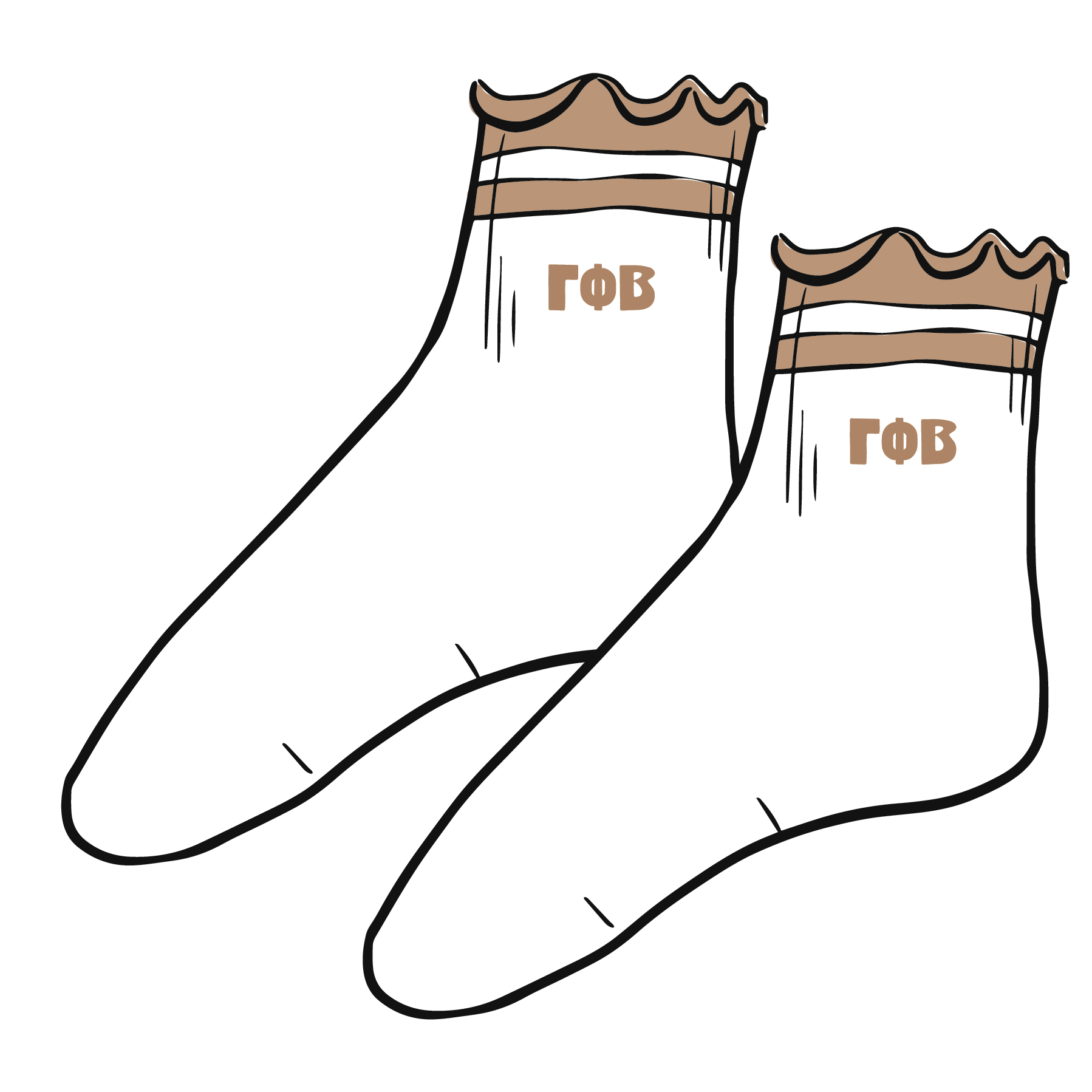 Sorority Lettuce Edge Socks