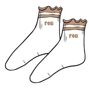 Sorority Lettuce Edge Socks
