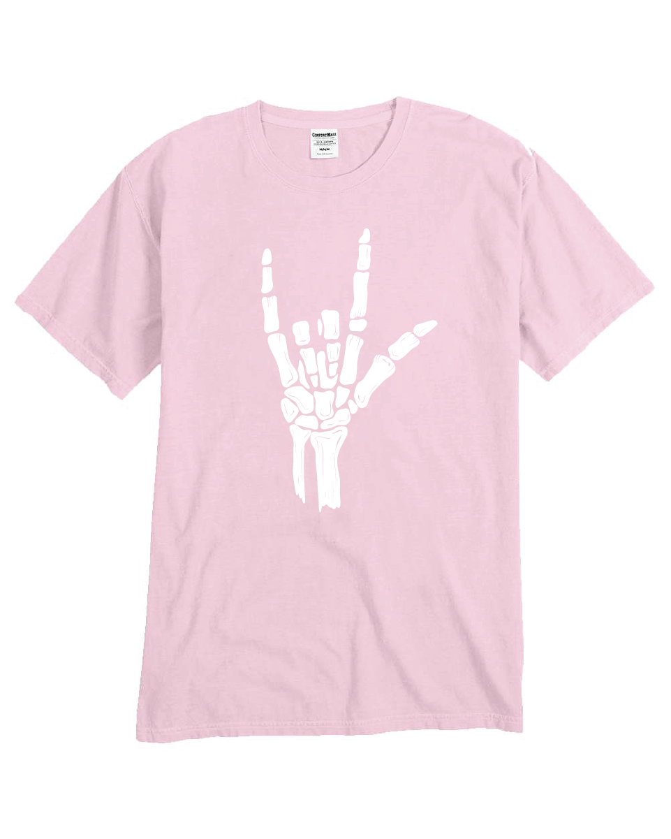 ILY Skeleton Tee Adult White Imprint