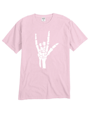 ILY Skeleton Tee Adult White Imprint