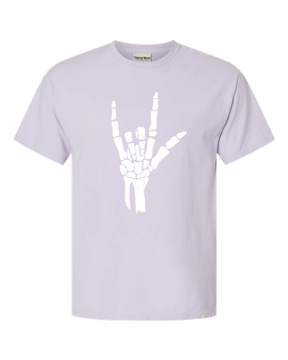 ILY Skeleton Tee Adult White Imprint