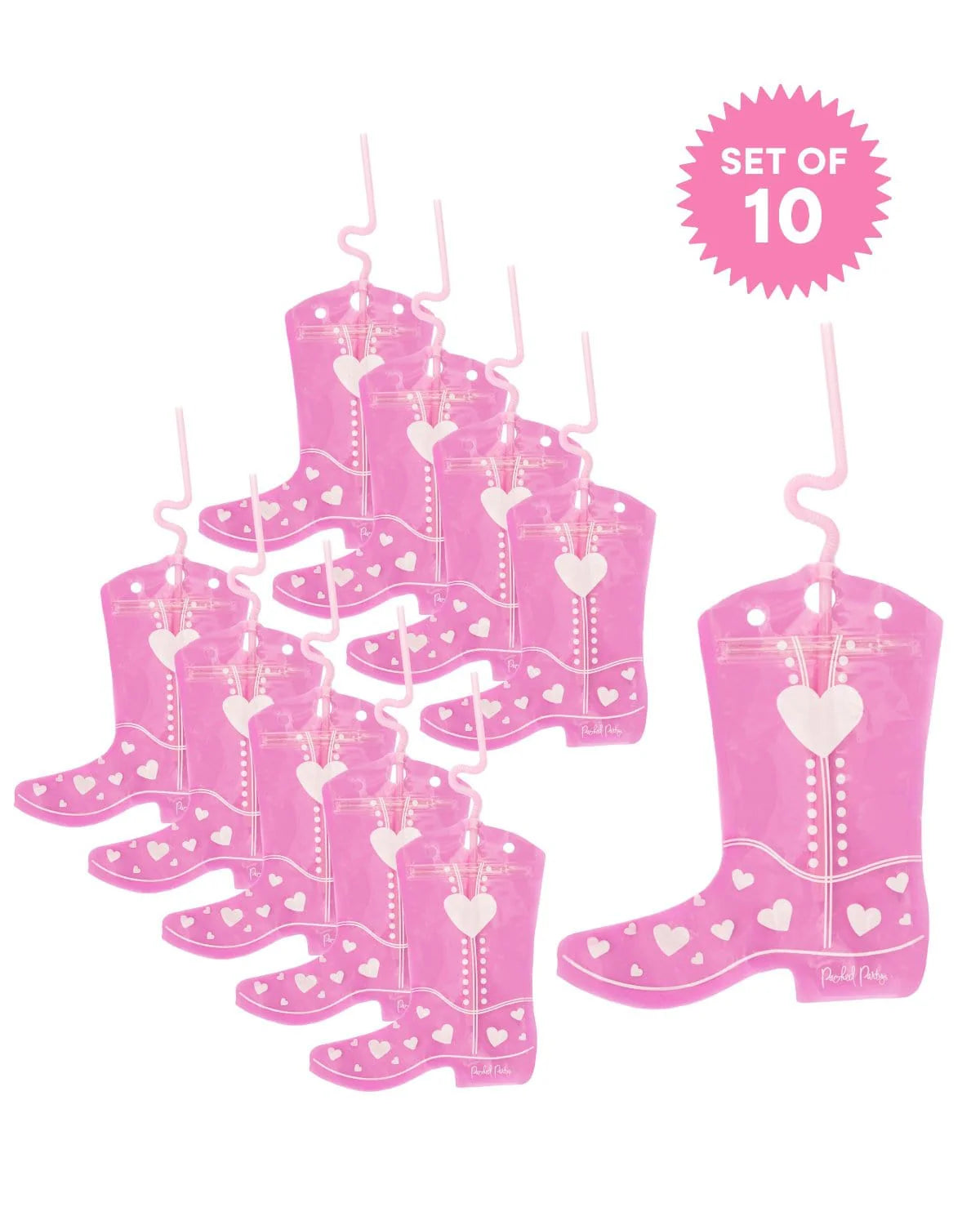 Boot Scoot Drink Pouch Set of Ten