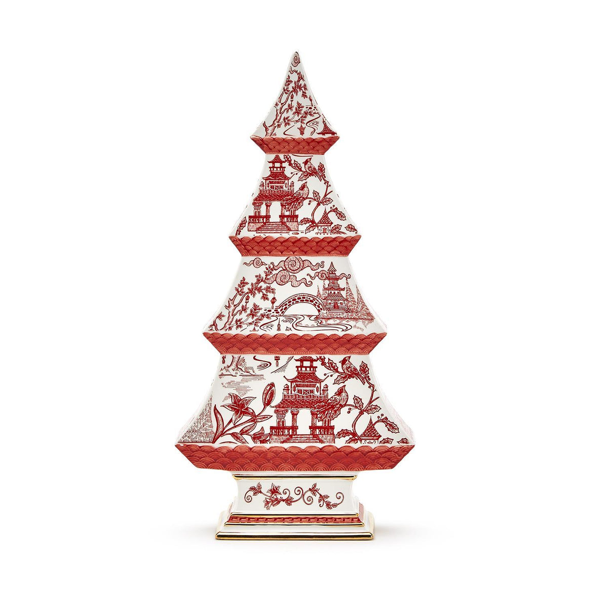 Winter Toile Christmas Tree