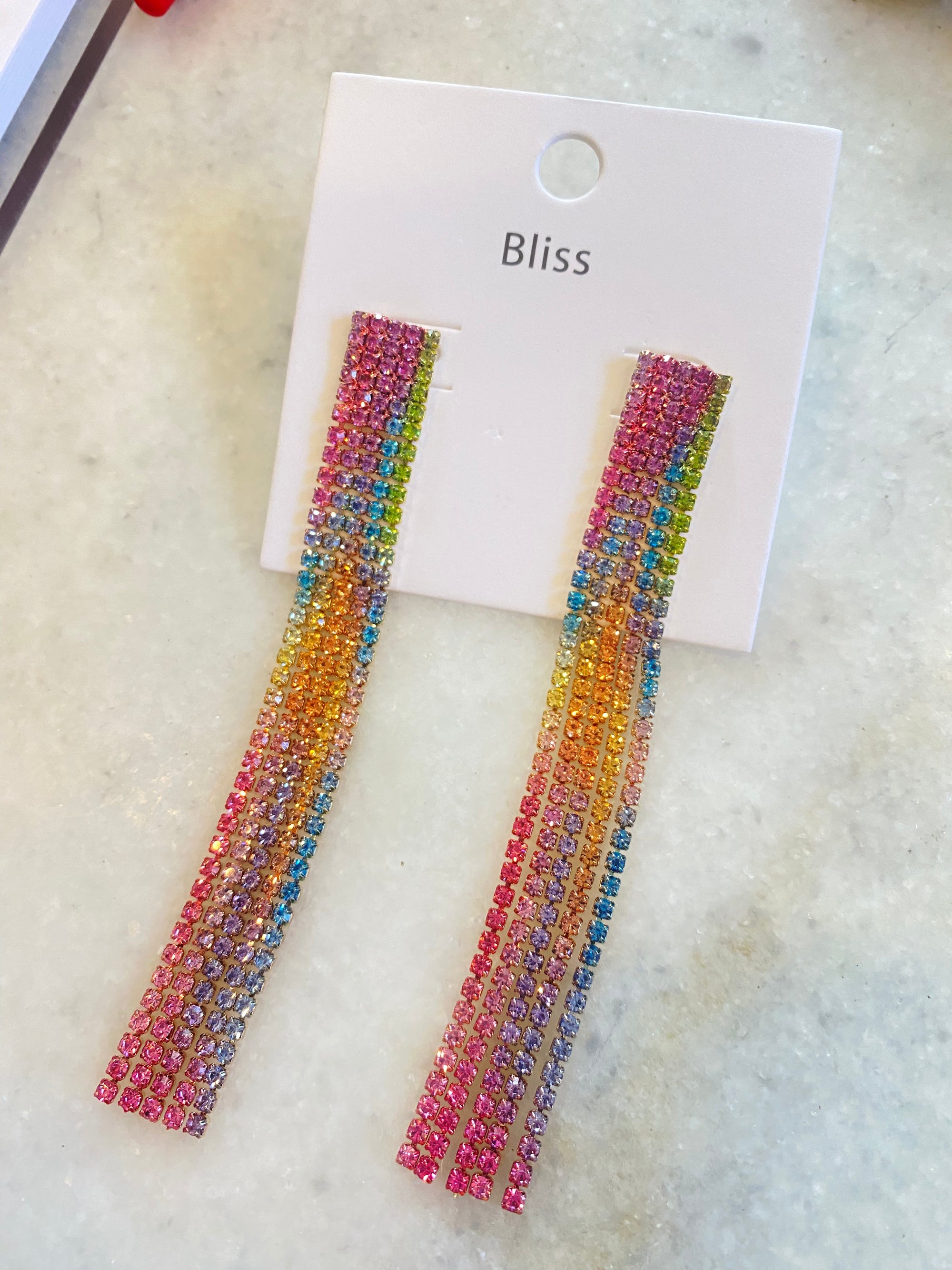 Rainbow Ombre Dangles