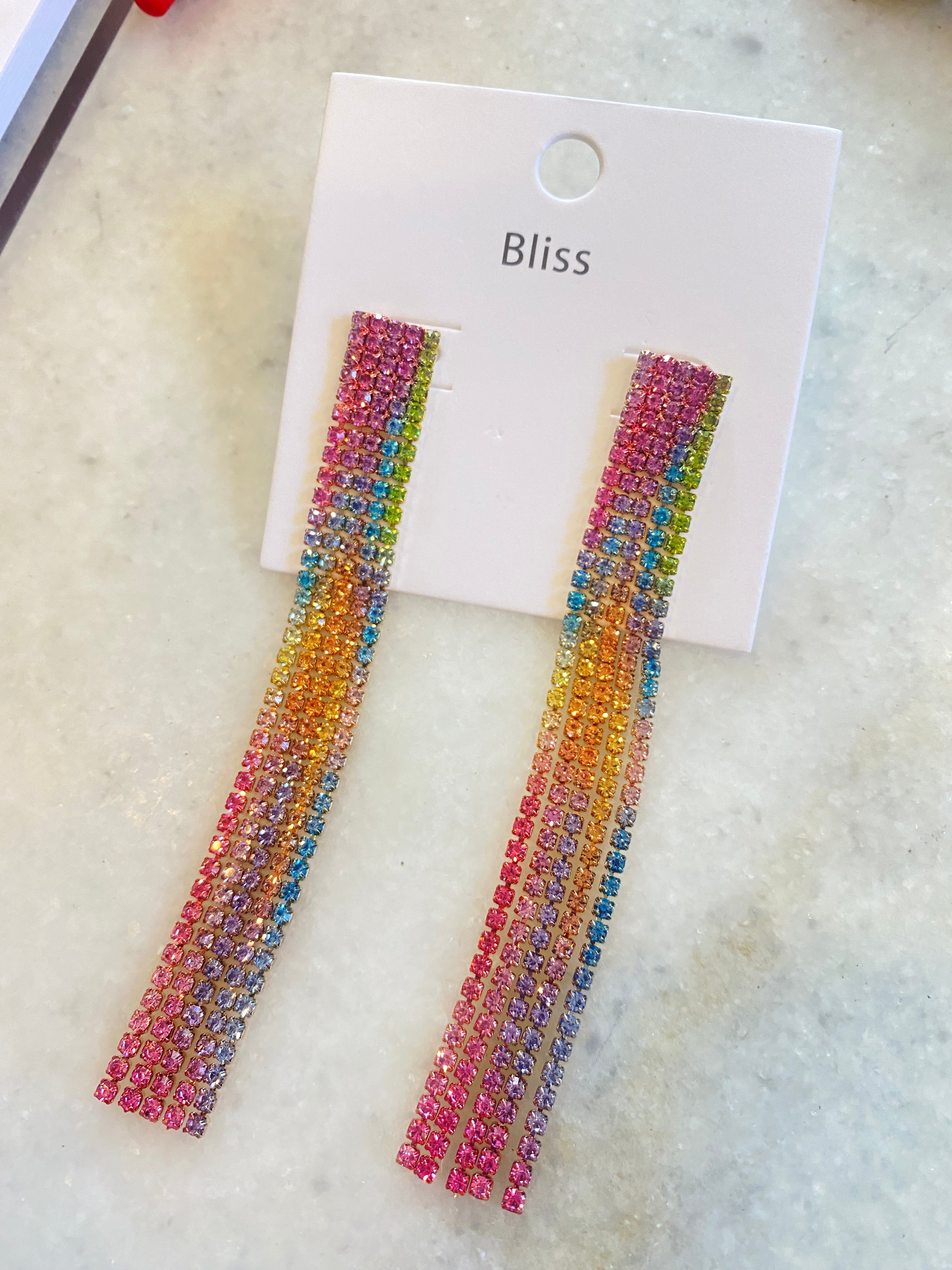 Rainbow Ombre Dangles