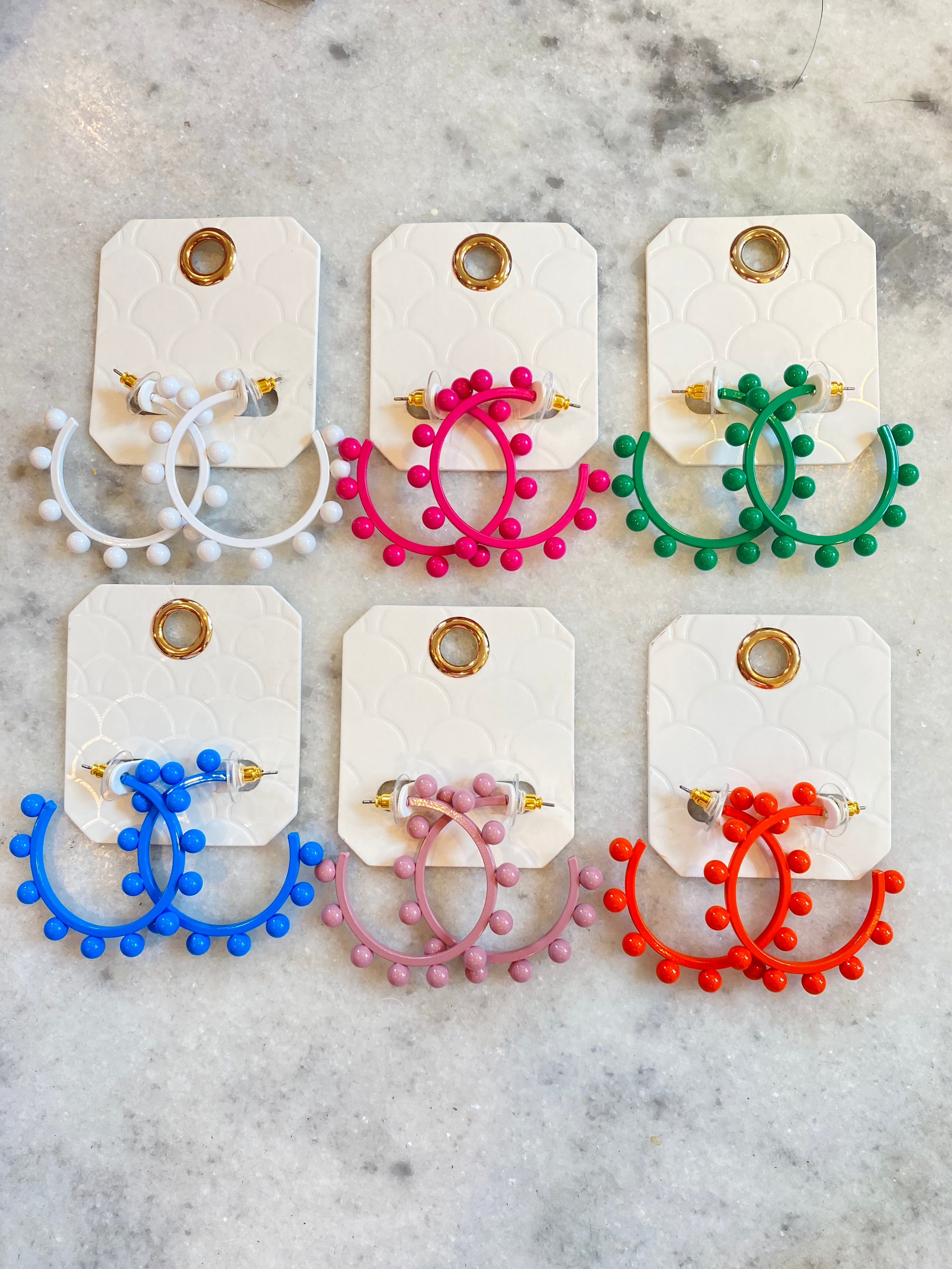 Rainbow Statement Hoops