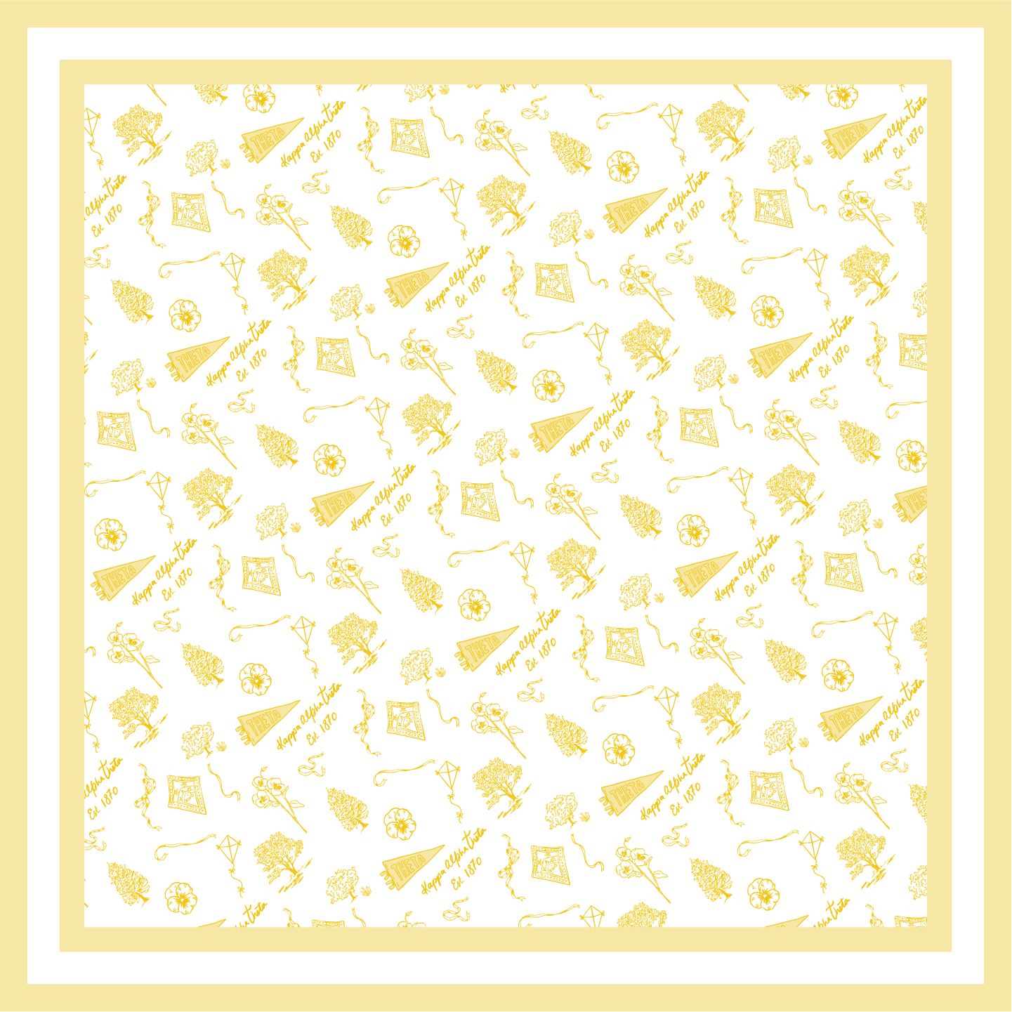 Sorority Toile Silk Scarves