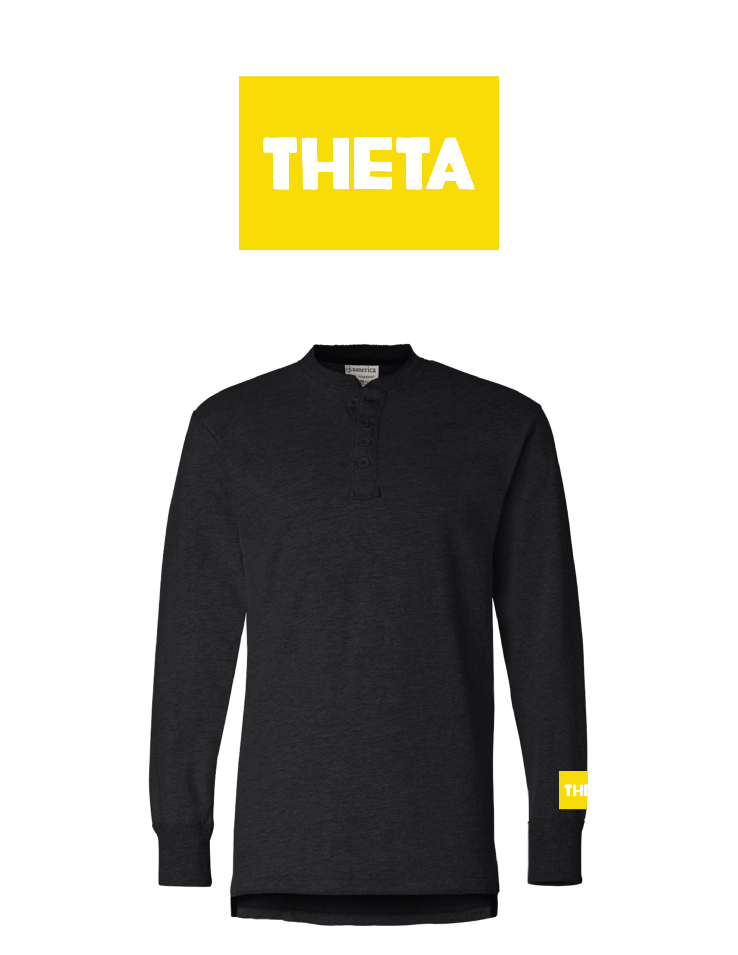 Sorority Patch greys Henley