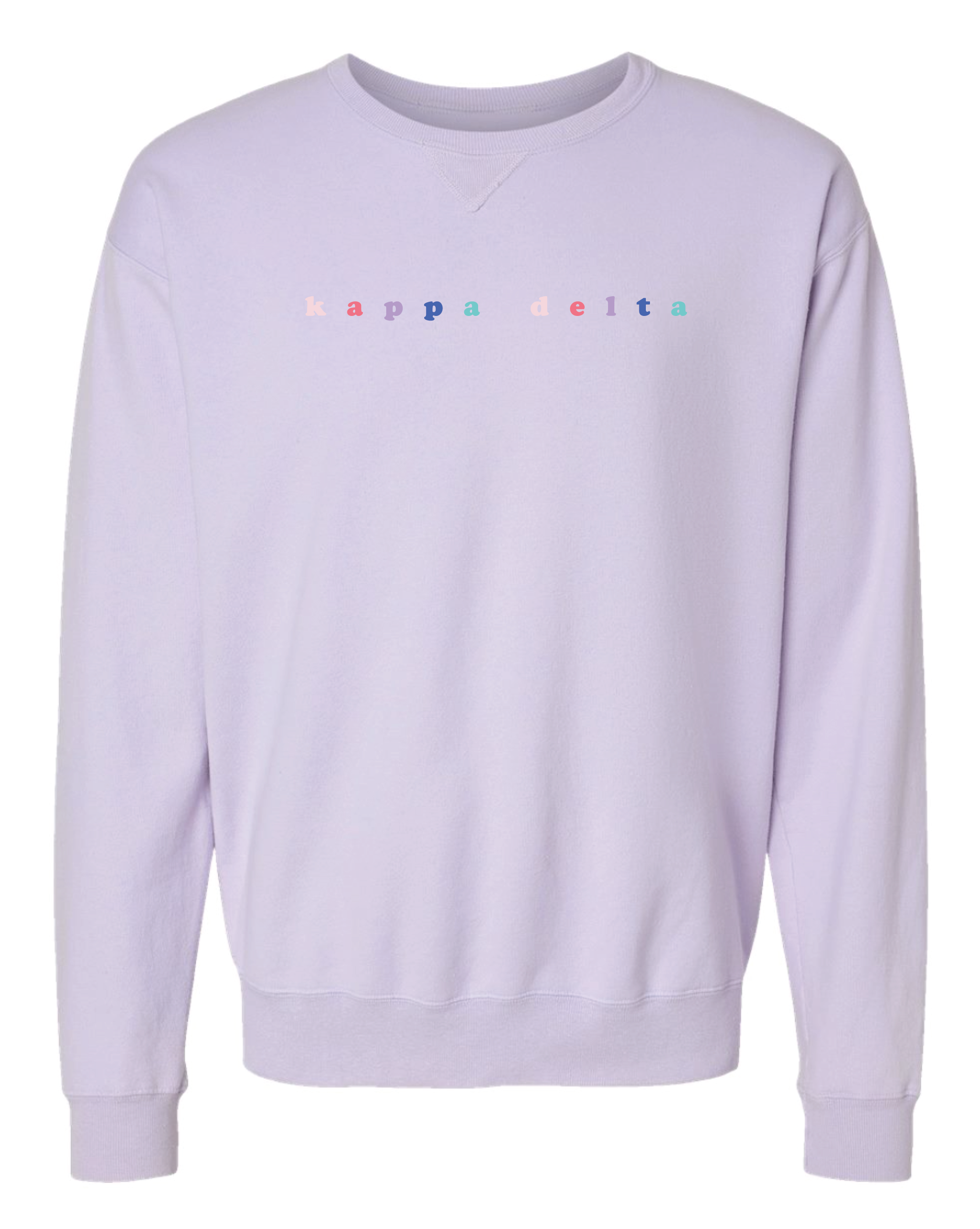 KD Bubble Letter Rainbow Crewneck