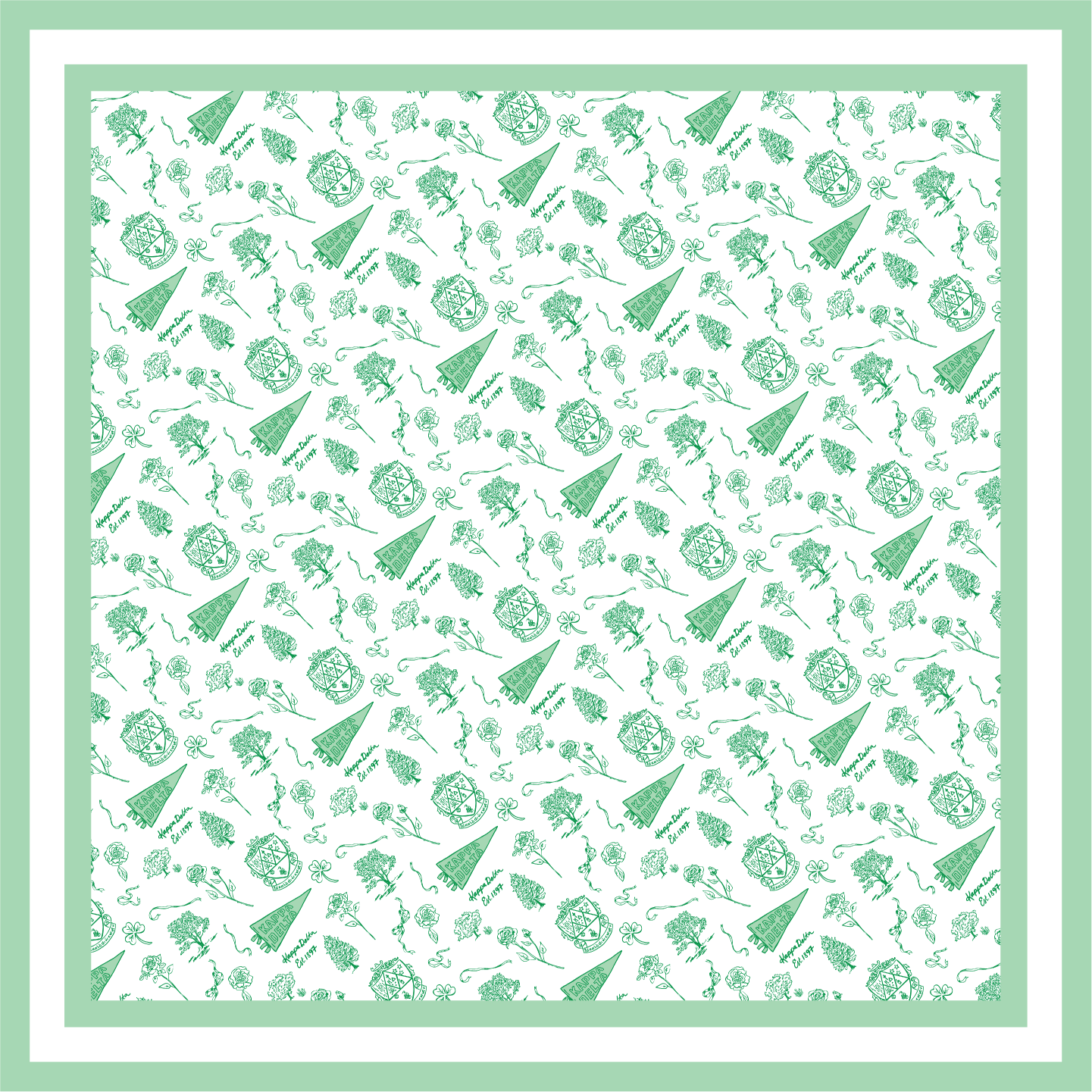 Sorority Toile Silk Scarves