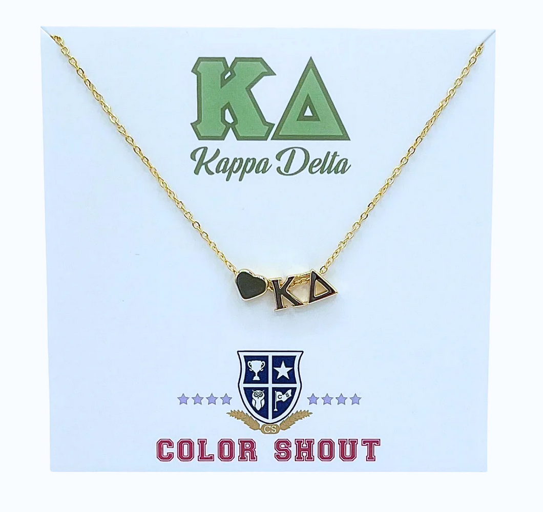 Sorority Heart Necklace
