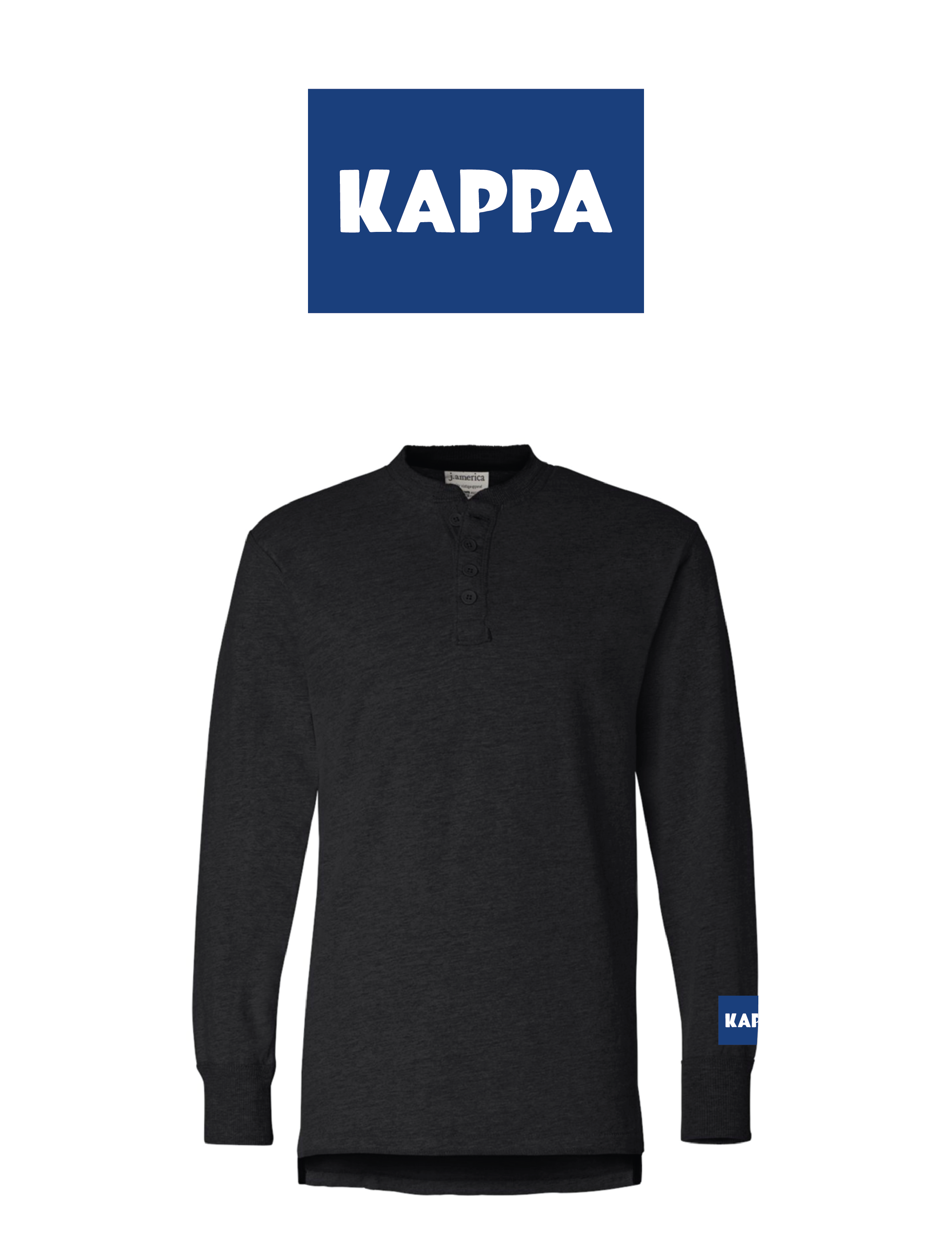 Sorority Patch greys Henley