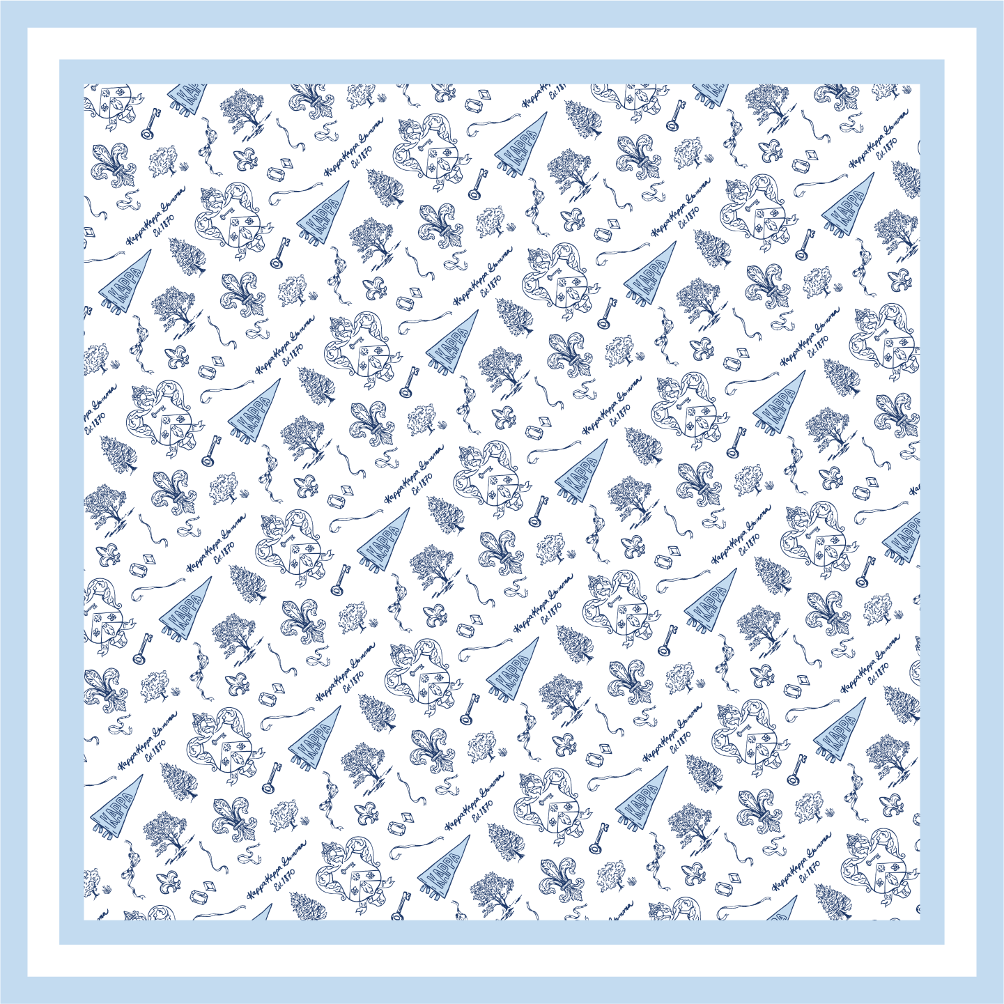Sorority Toile Silk Scarves