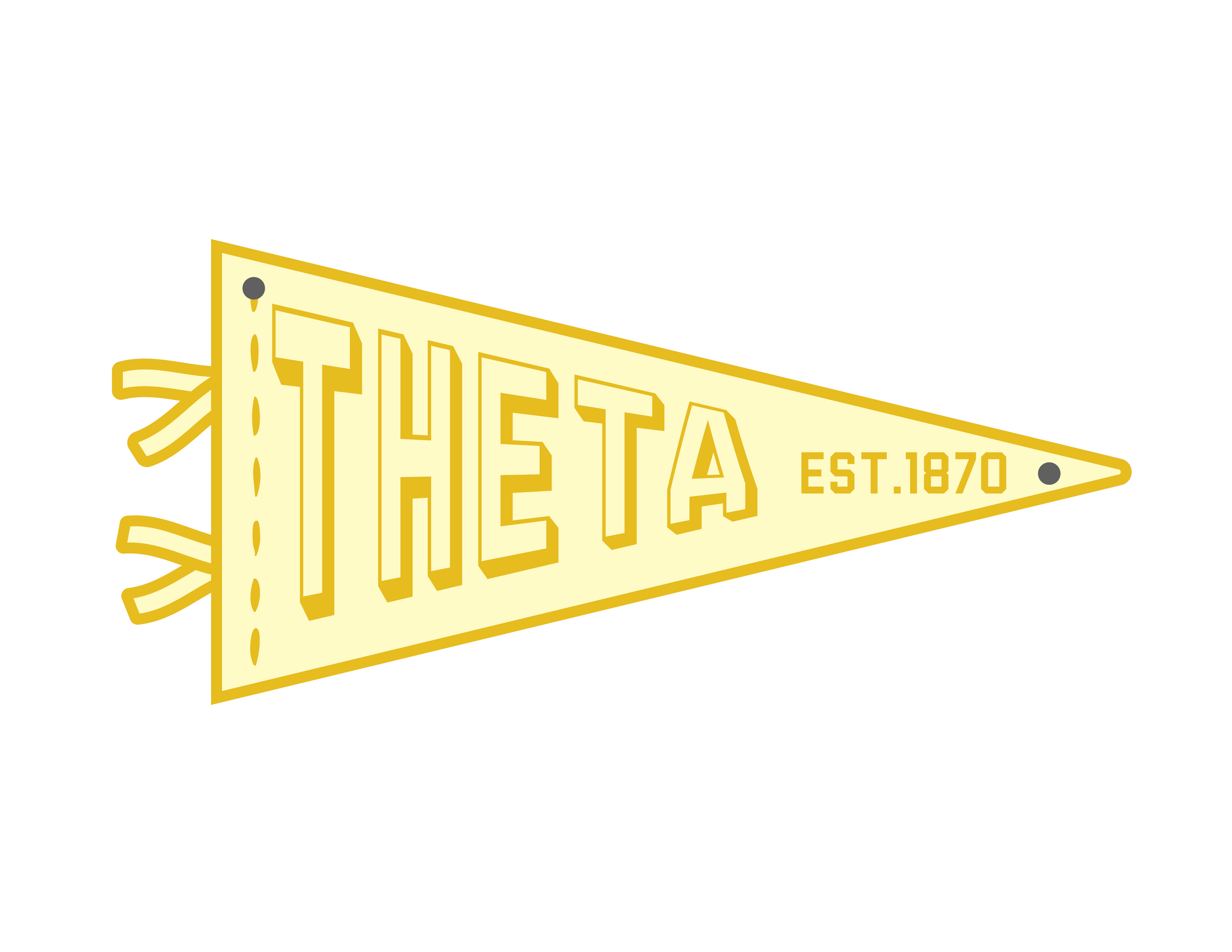 Sorority Acrylic Pennant Flag Door Hangers