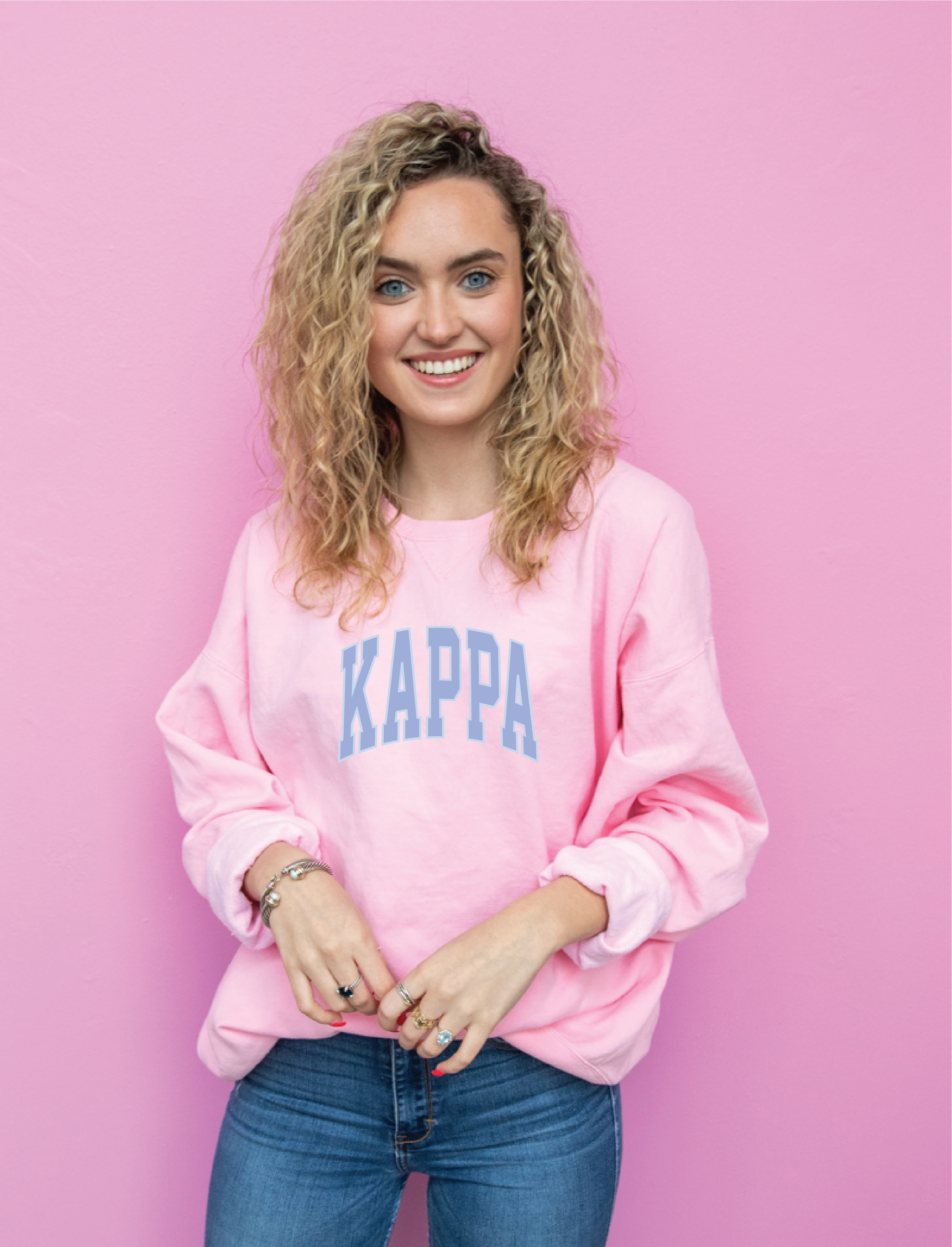 Kappa Varsity Letters Crewneck