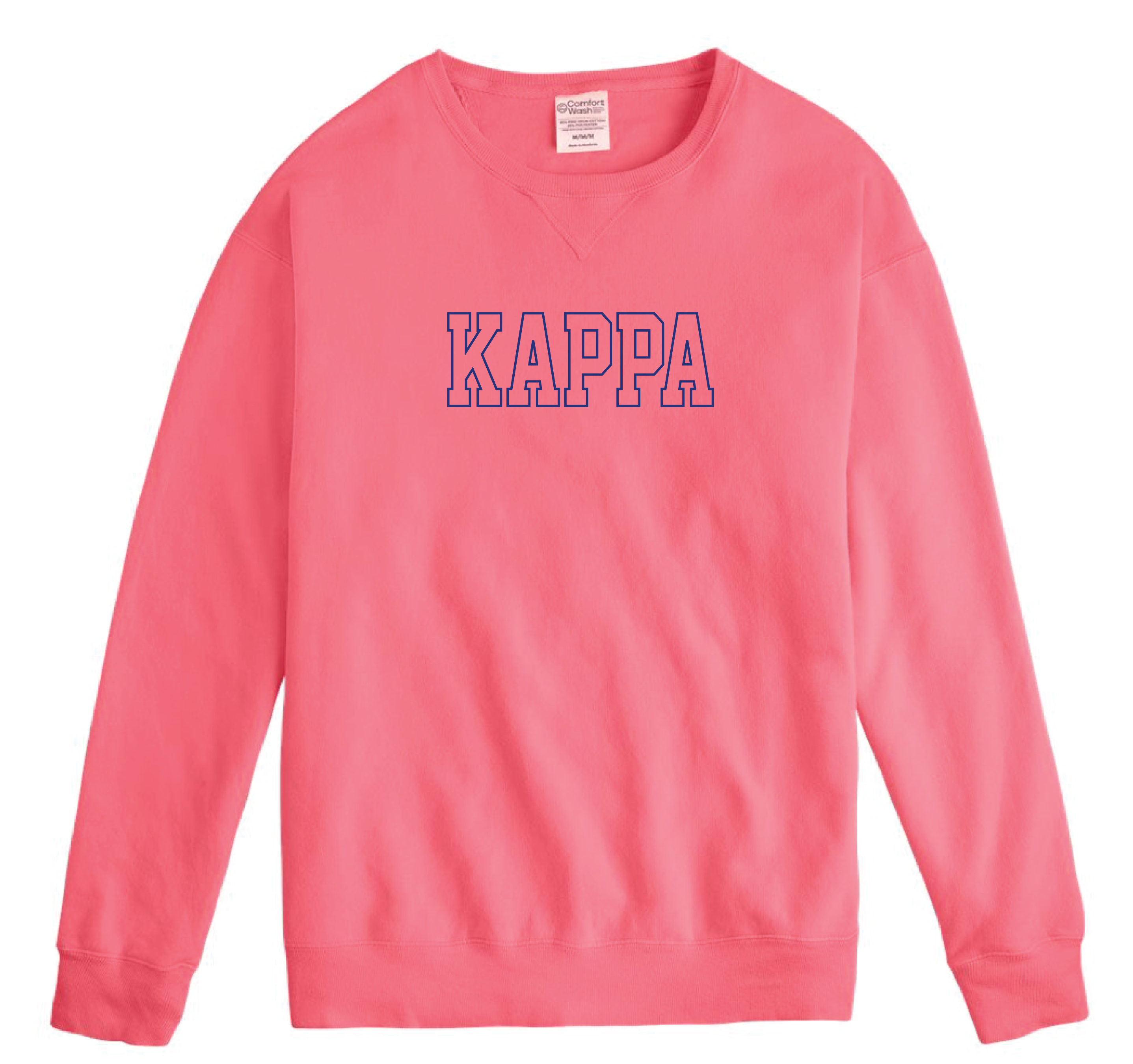 Kappa Block Letter Embroidered Crewneck