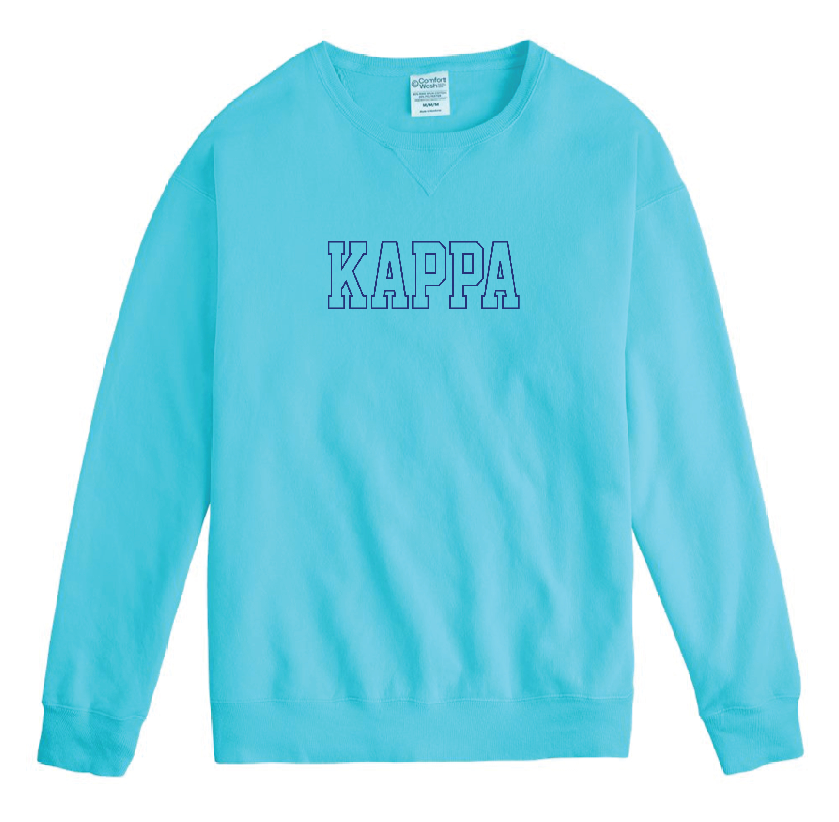 Kappa Block Letter Embroidered Crewneck