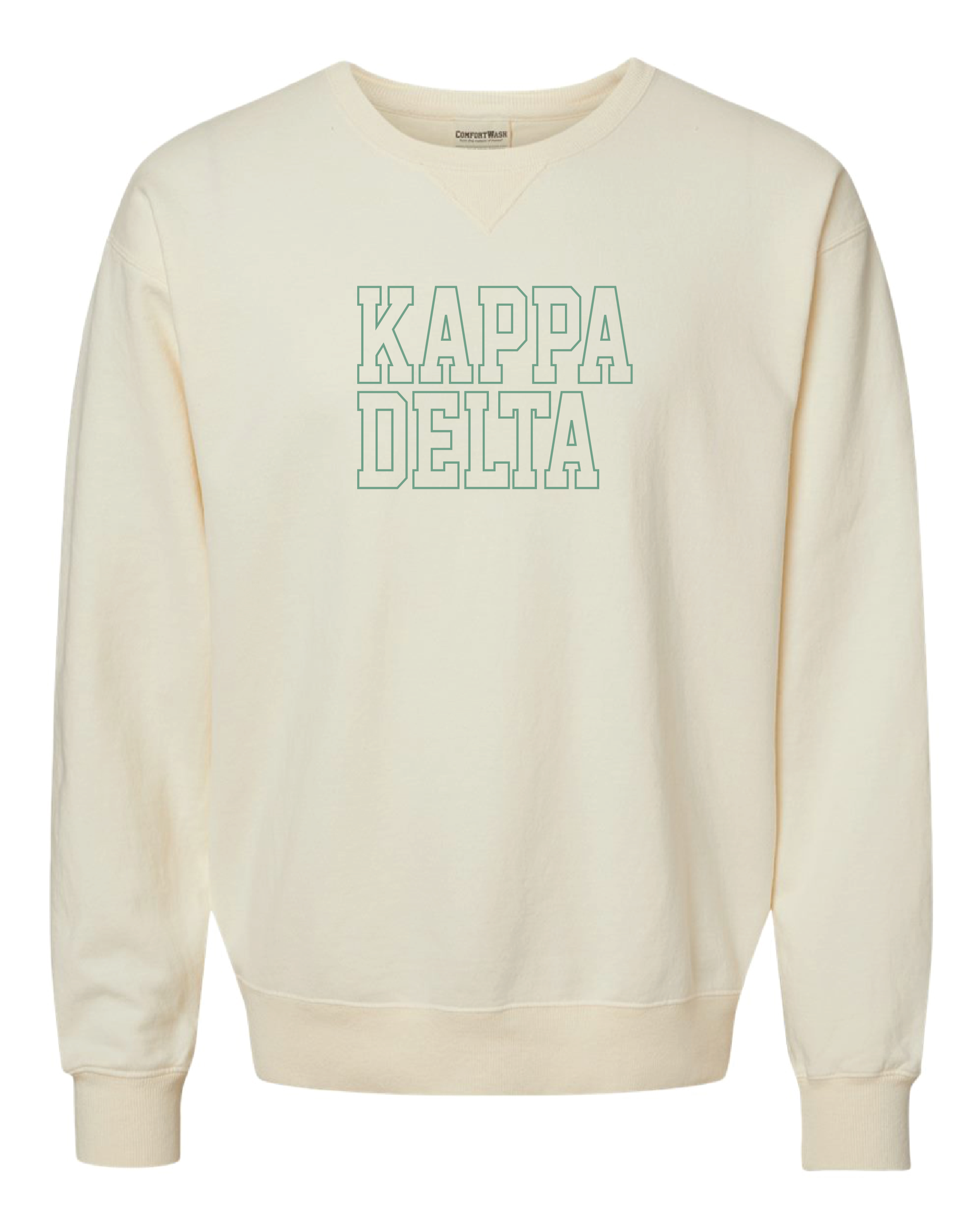 KD Block Letter Embroidered Crewneck