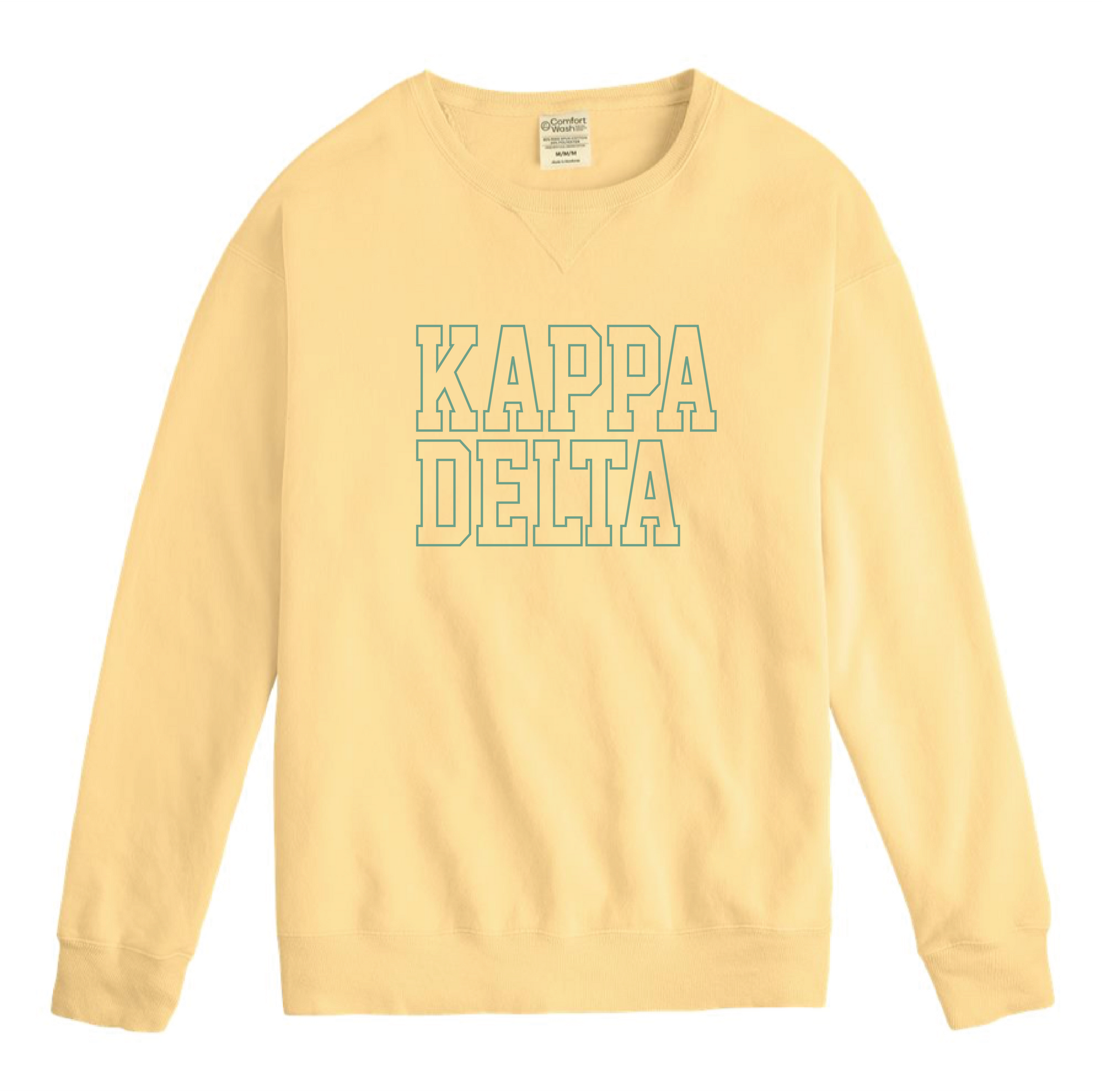 KD Block Letter Embroidered Crewneck