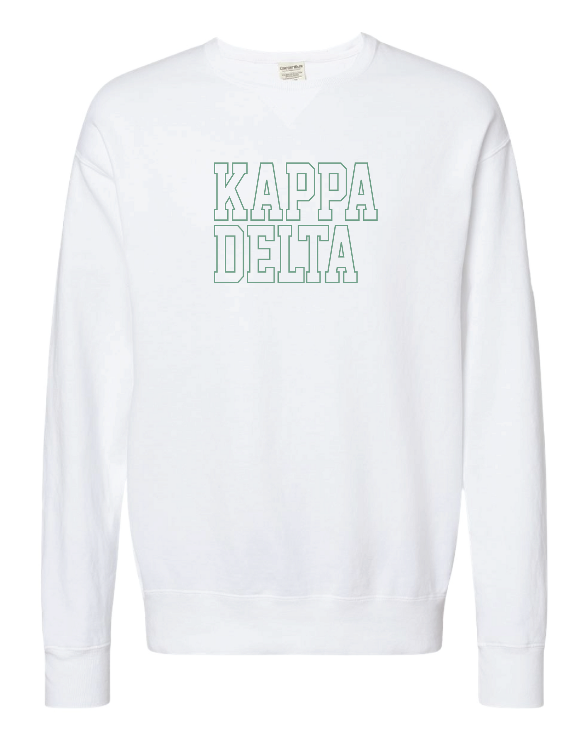 KD Block Letter Embroidered Crewneck