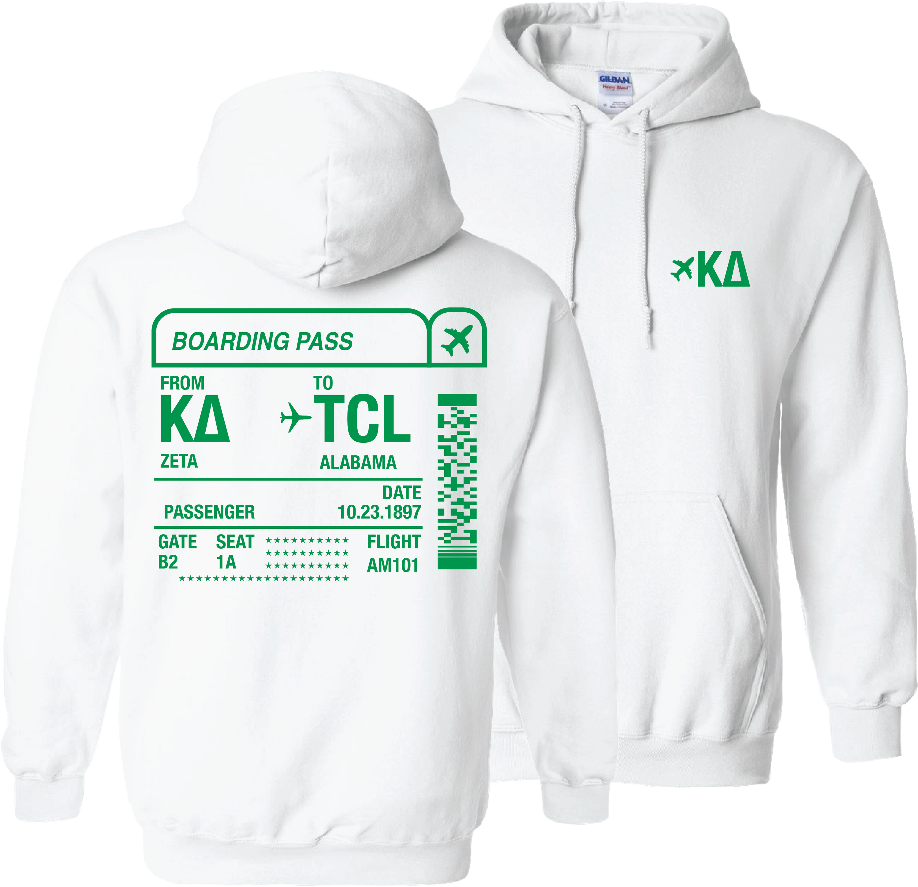 WS - Boarding Pass Hoodie $27.50 / $55