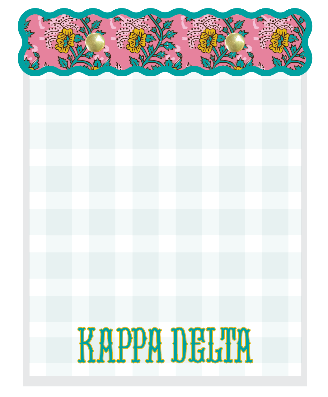 Block Print Sorority Notepads