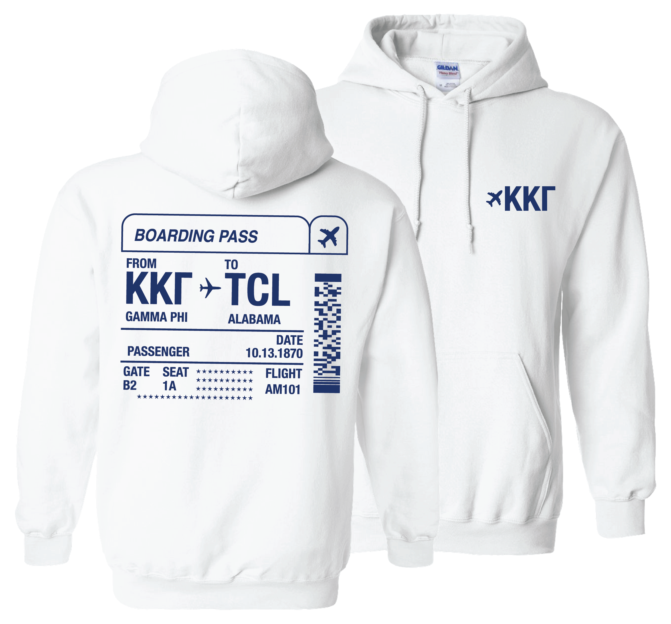 WS - Boarding Pass Hoodie $27.50 / $55