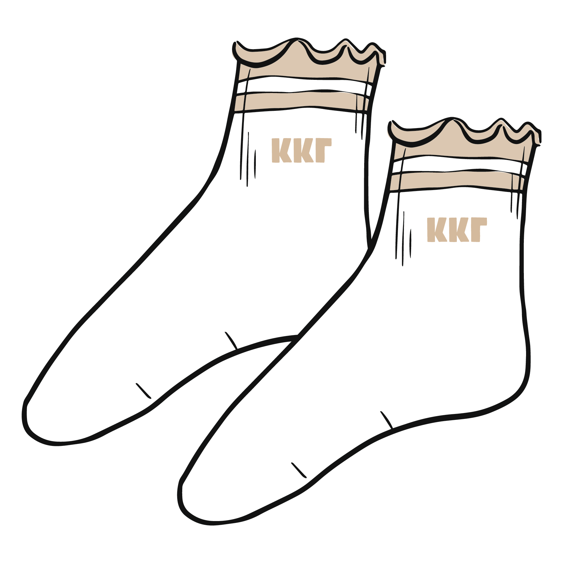 WS - Sorority Lettuce Edge Socks
