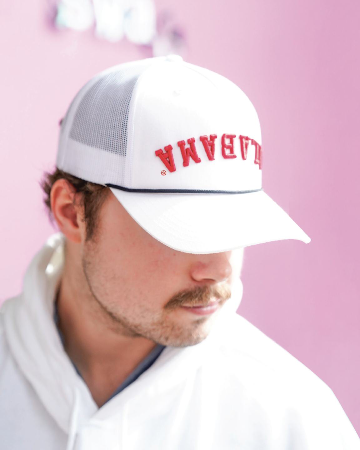 Upside Down Alabama Trucker Hat