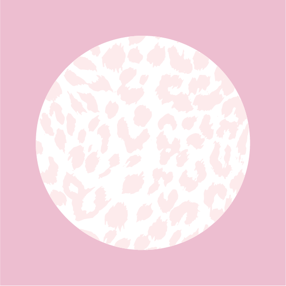 WS - Light Pink Leopard Print Coaster Set of 4 coasters (min qty of 3 sets) $20 / $40 per set