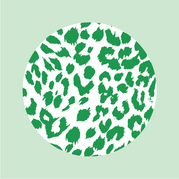 WS - Green Leopard Print Coaster Set of 4 coasters (min qty of 3 sets) $20 / $40 per set