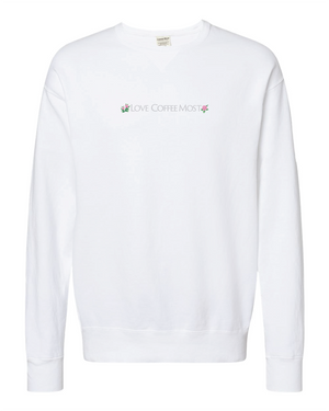 WS - Market Love Coffee Most Embroidered Crew Neck (min qty 6) $28/$65