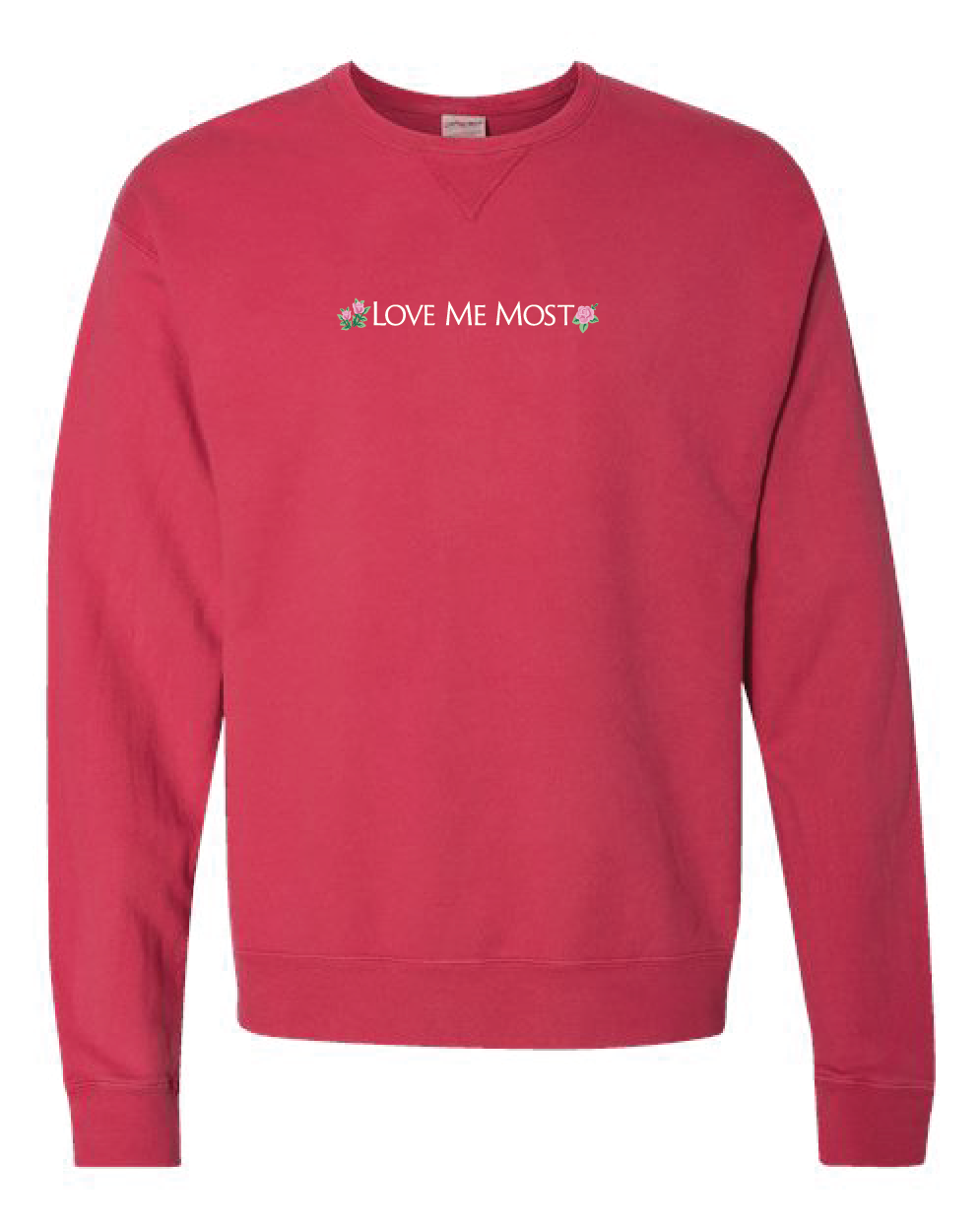 Love Me Most Embroidered Crew Neck