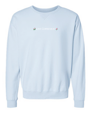 WS - Market Love Coffee Most Embroidered Crew Neck (min qty 6) $28/$65