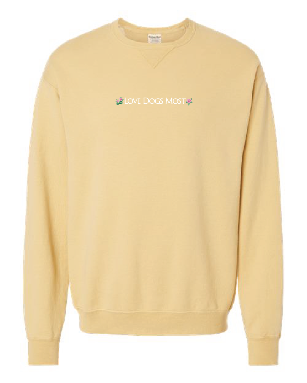 Love Dogs Most Embroidered Crew Neck