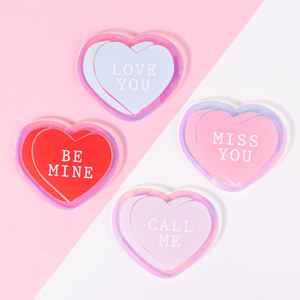 Candy Heart Coasters