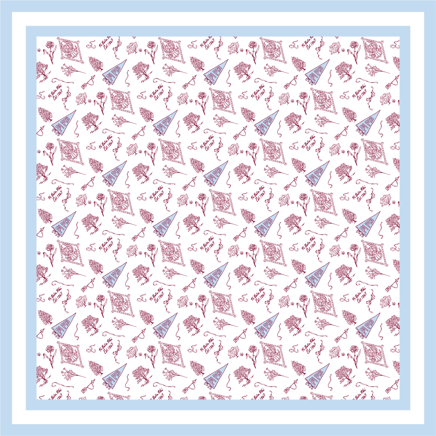 Sorority Toile Silk Scarves