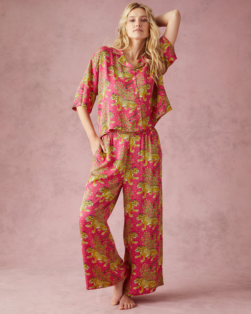 Bagheera Satin Wildest Dreams Pajama Set Printfresh