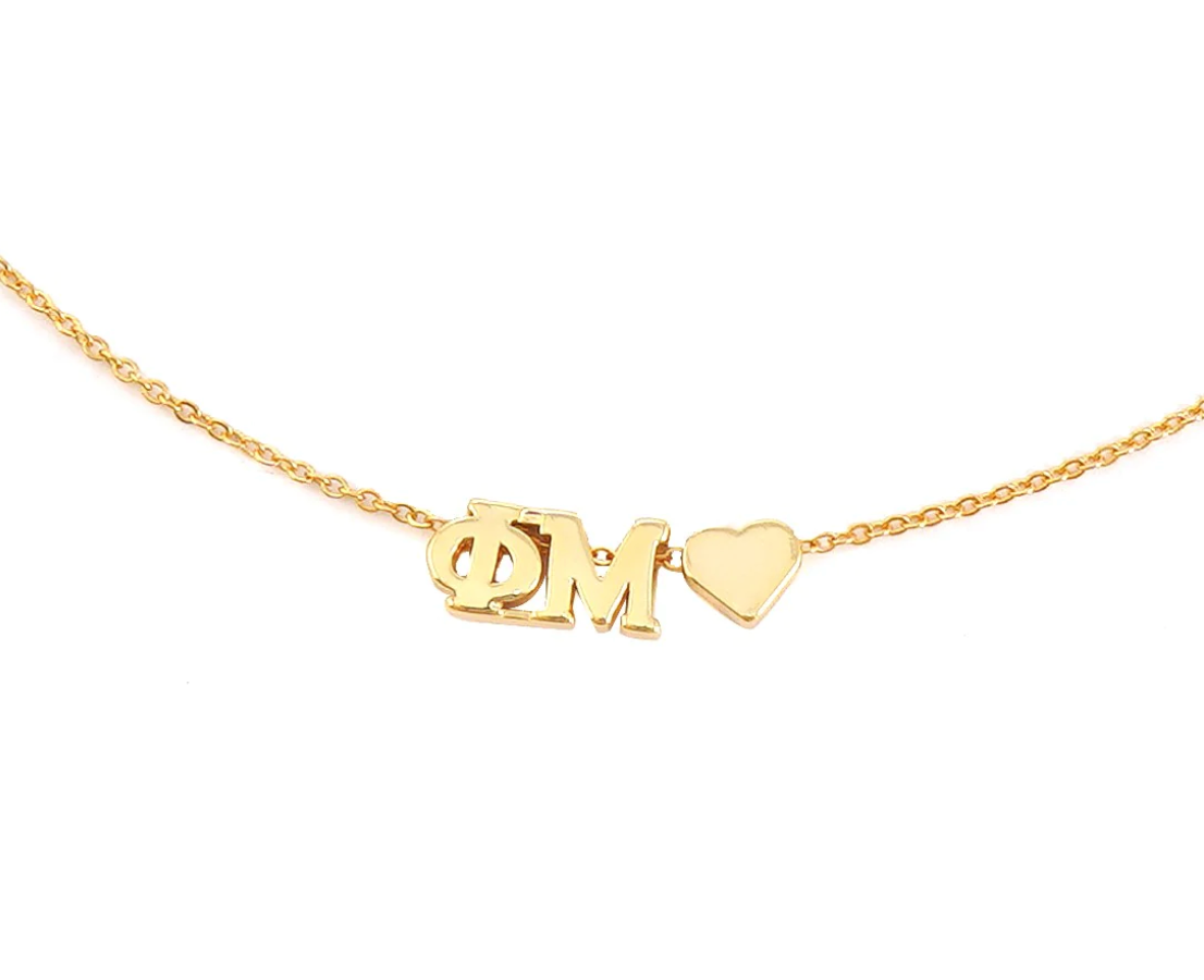 Sorority Heart Necklace