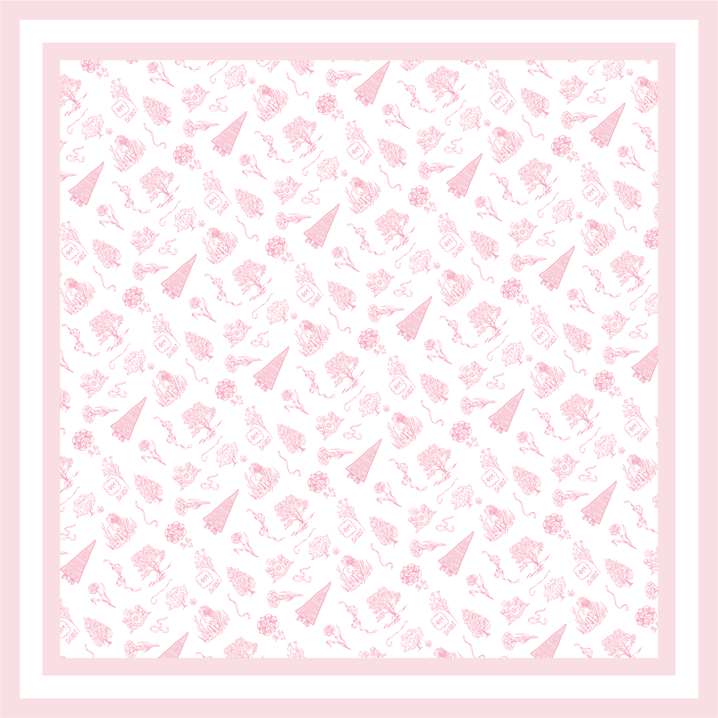 Sorority Toile Silk Scarves