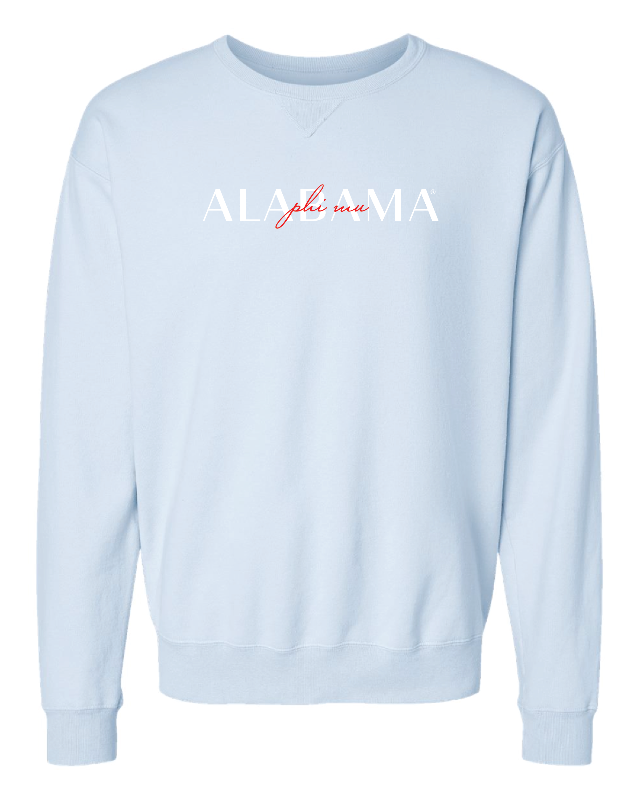 Phi Mu Double Embroidery Crewneck