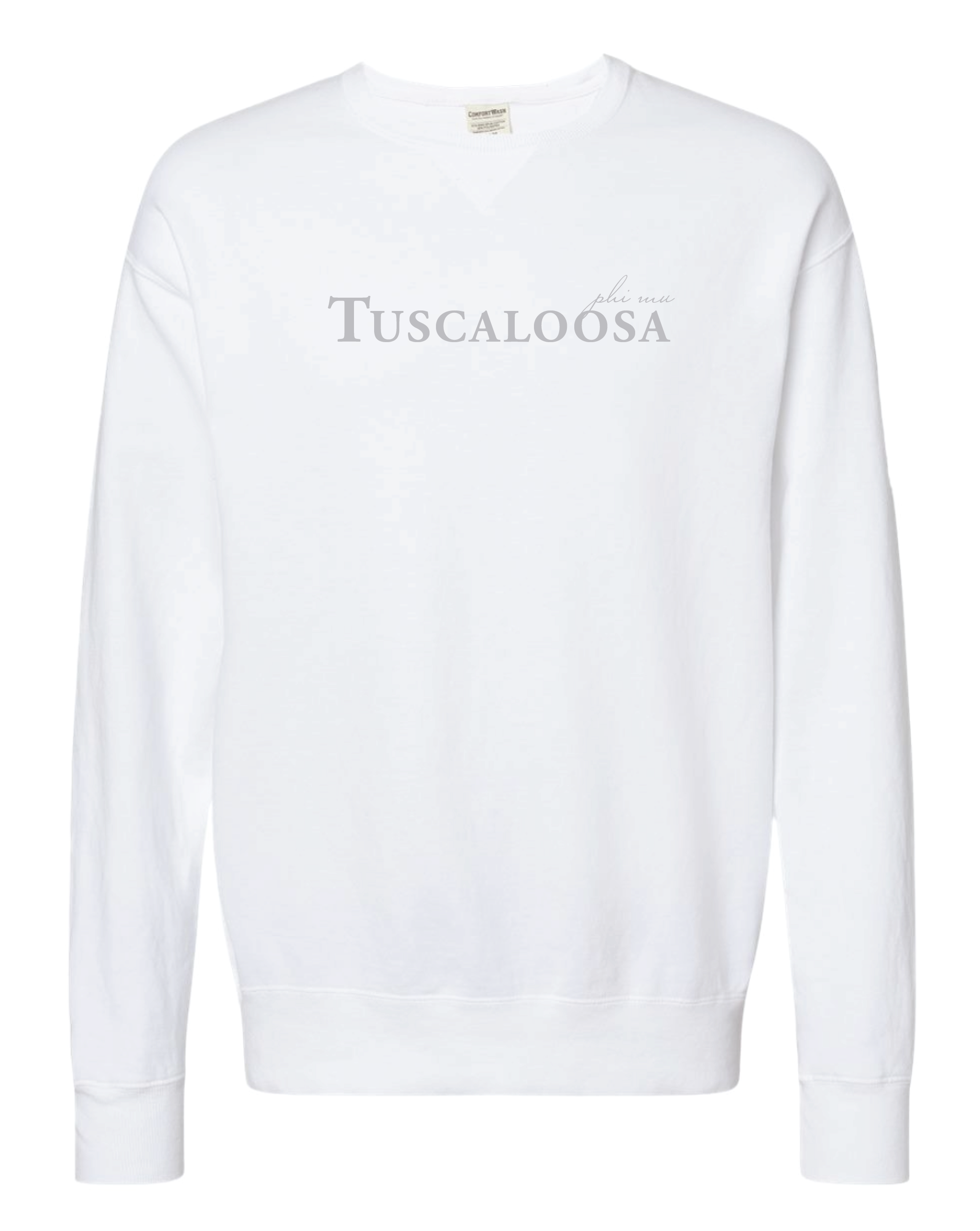 Phi Mu Tuscaloosa Tonal Embroidered Crewneck