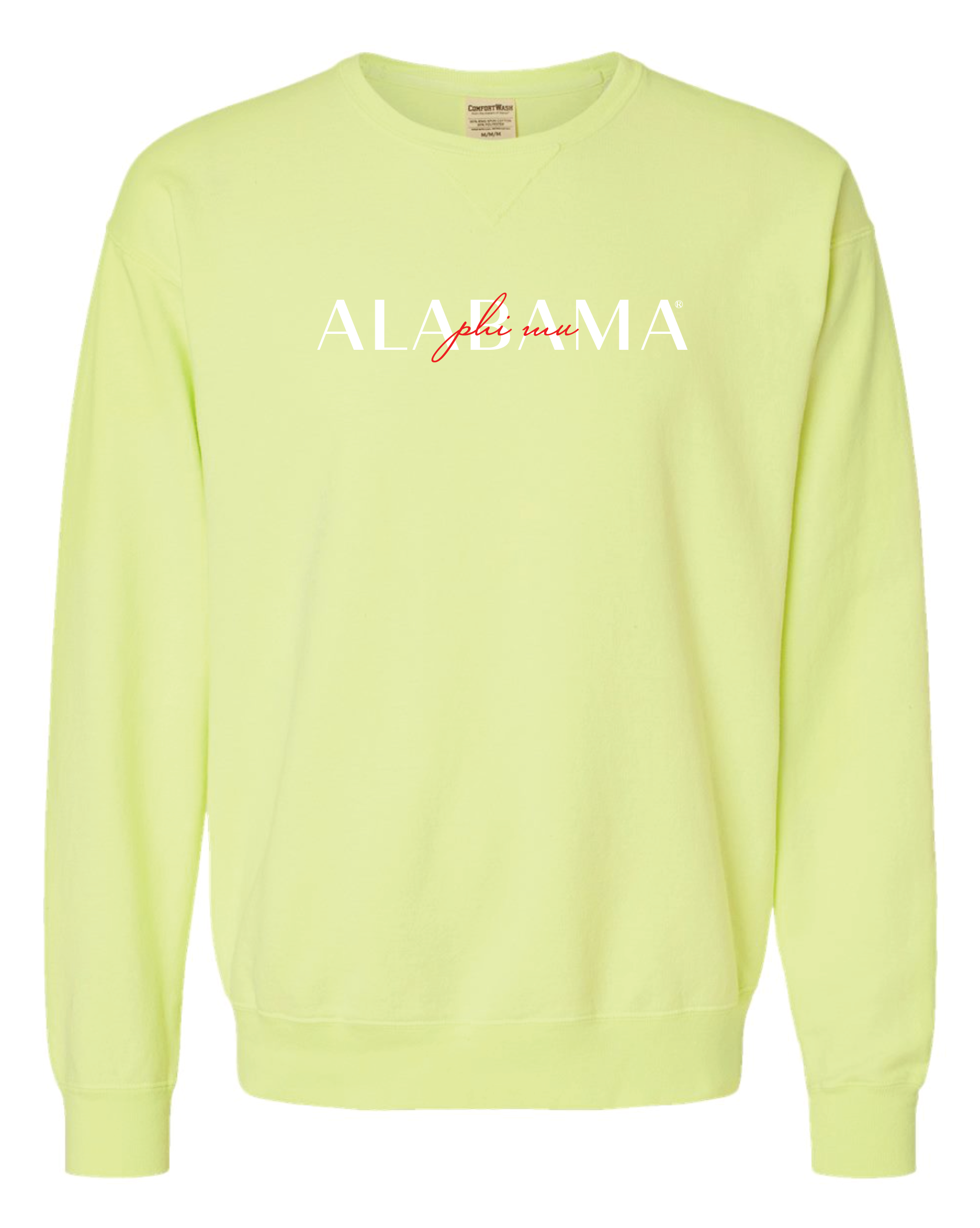 Phi Mu Double Embroidery Crewneck