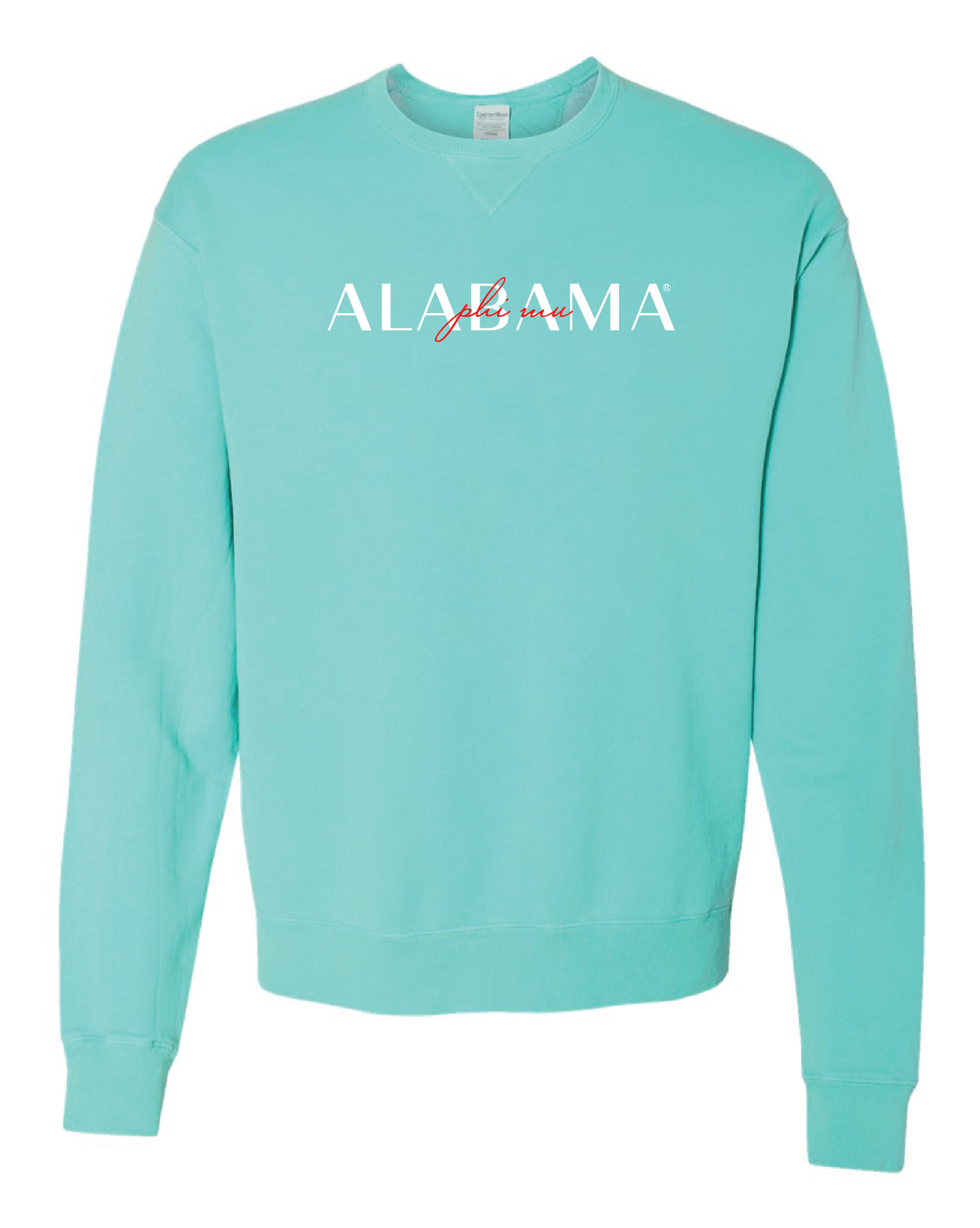 Phi Mu Double Embroidery Crewneck