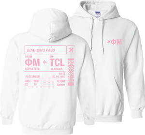 Boarding Pass Hoodie