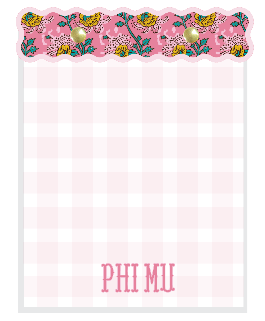 Block Print Sorority Notepads