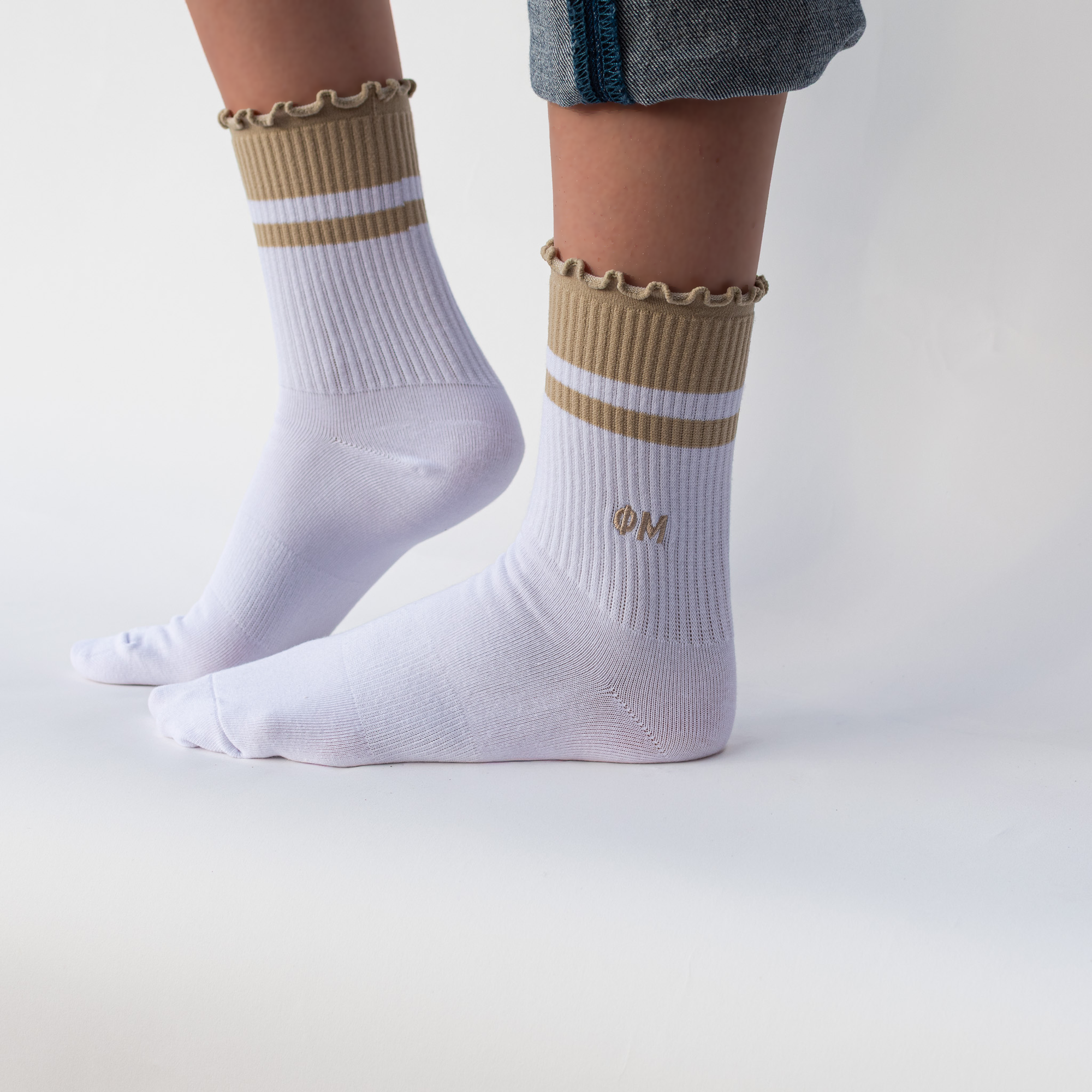 Sorority Lettuce Edge Socks